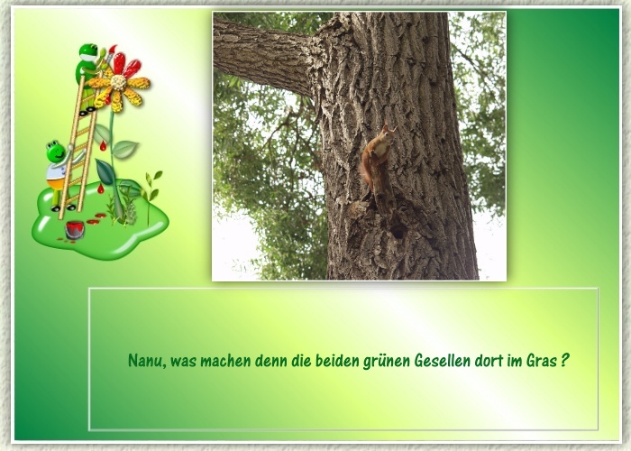 Wer schl&auml;ft im Gras ?