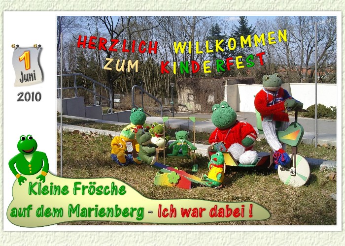 Erinnerungskarte ,die an die Kinder ausgegeben wurde