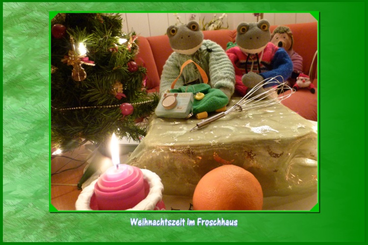 "Berti fotografiert viel. F&uuml;r dich habe ich eine neue Kameratasche. Diese kannst du auch umh&auml;ngen und die Kamera ist immer gesch&uuml;tzt. Viel Freude damit! Fridolin, deine Kekse haben sehr gut geschmeckt. Damit du noch besser in der K&uuml;che das Essen zubereiten kannst, bekommst du einen neuen Schneebesen ."