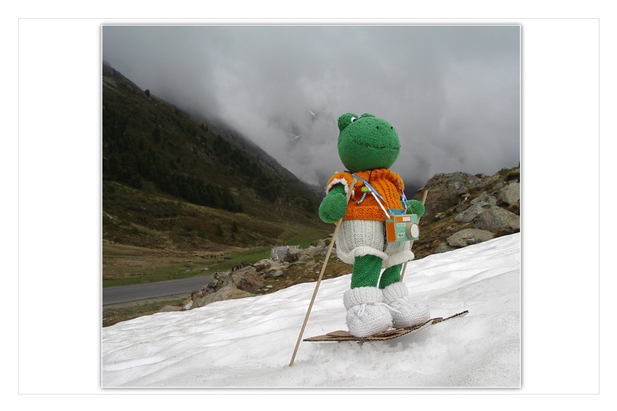 Mondi h&auml;lt tapfer nach seinen Rettern Ausschau und ist &uuml;berzeugt, seine Freunde lassen ihn nicht im Stich. Und richtig ! Kurz darauf kommen auch schon Kurti und Fridolin die Stra&szlig;e herauf gefahren.