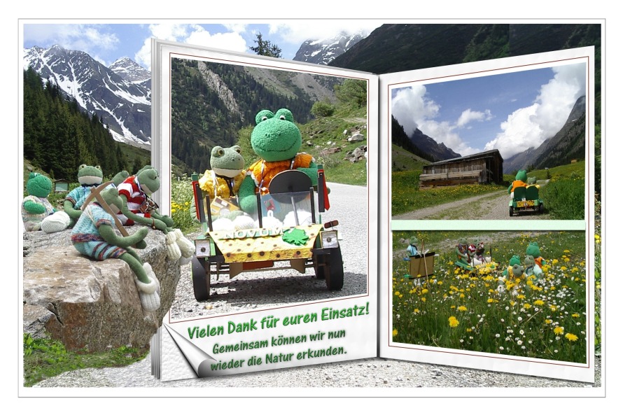 Wir hoffen , die Geschichte hat euch gefallen. Im Froschhaus k&ouml;nnt ihr noch weitere Erlebnisse  von uns ansehen. Wir w&uuml;nschen euch dabei viel Spa&szlig; und Freude !