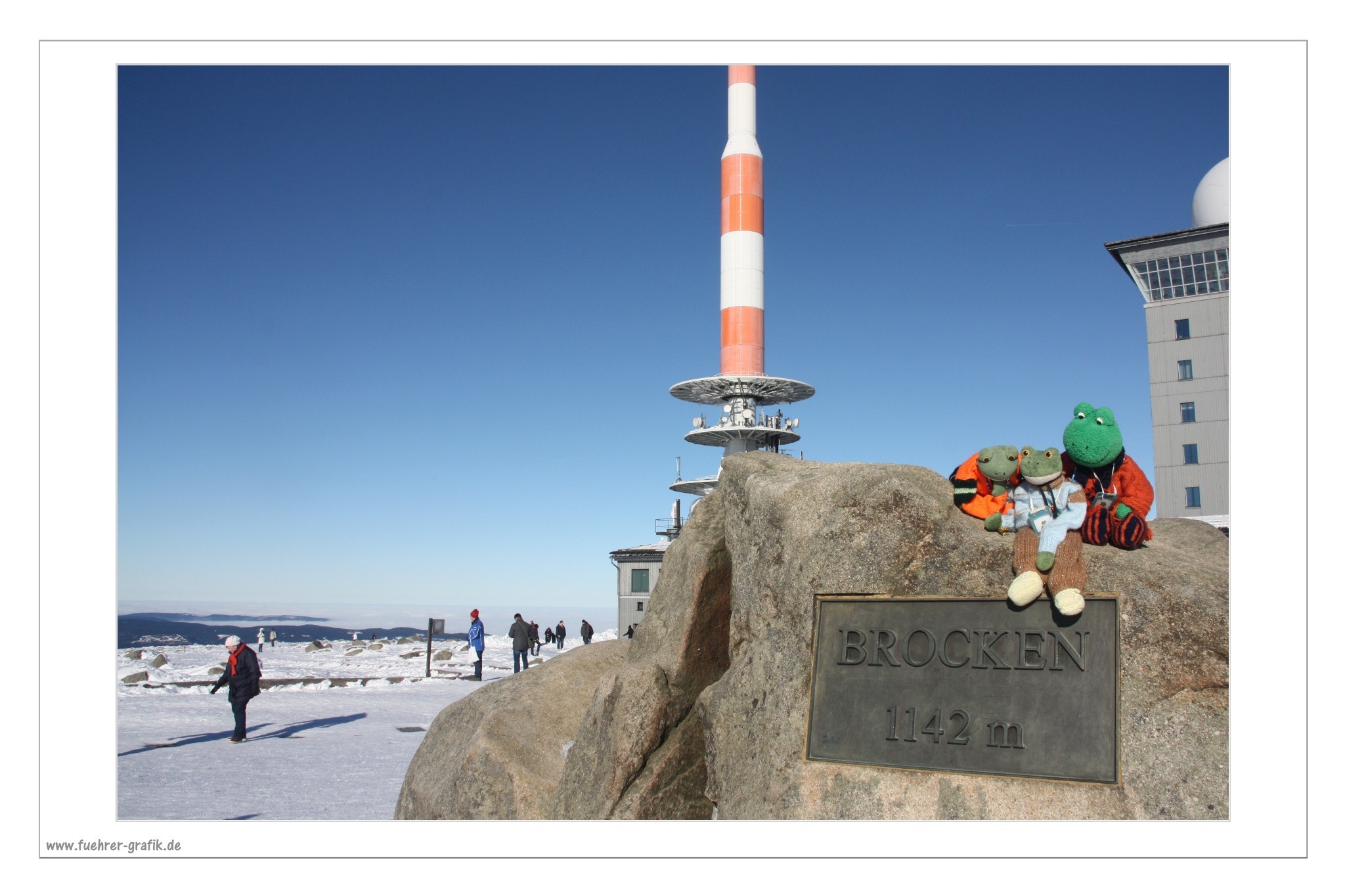 Kurt,Mondi und Fridolin in luftiger H&ouml;he